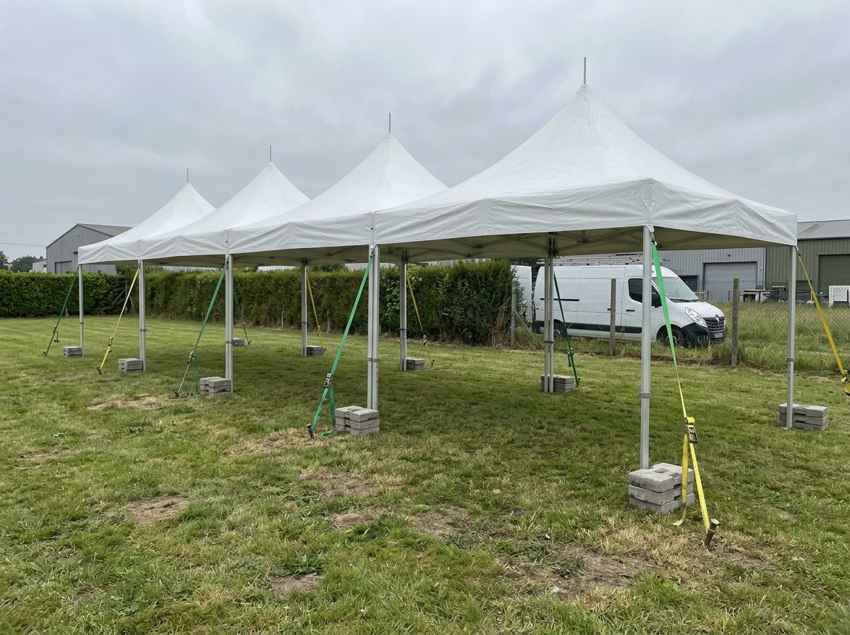 Installation de pagodes événementielles